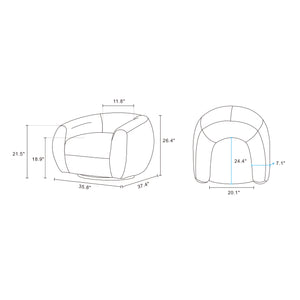 Tribeca Accent Chair in Olive Green AC016-OG Manhattan Comfort