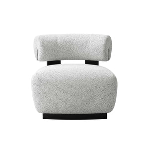 Bartow Accent Chair in Ivory and Black AC017-IB Manhattan Comfort