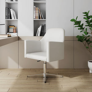 Manhattan Comfort Pelo Modern Accent Chair White and Polished Chrome AC030-WH