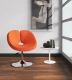 Manhattan Comfort Perch Modern Accent Chair Orange and Polished Chrome AC037-OR