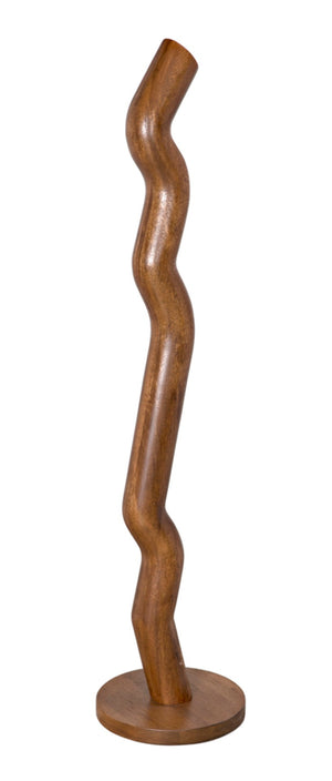 Noir Licorice Decorative Object - Tall Walnut Sculpture for Modern Elegance in Home or Office Spaces AC047