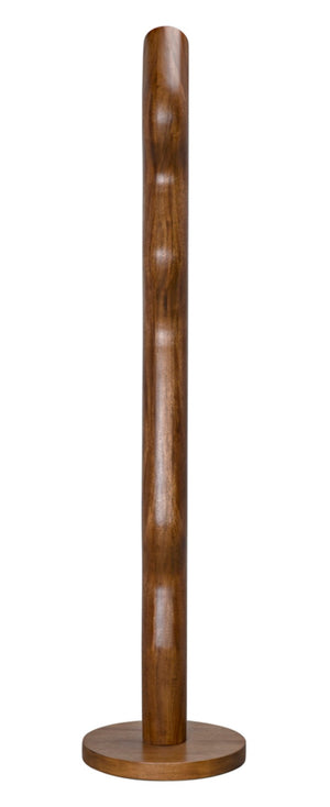 Noir Licorice Decorative Object - Tall Walnut Sculpture for Modern Elegance in Home or Office Spaces AC047