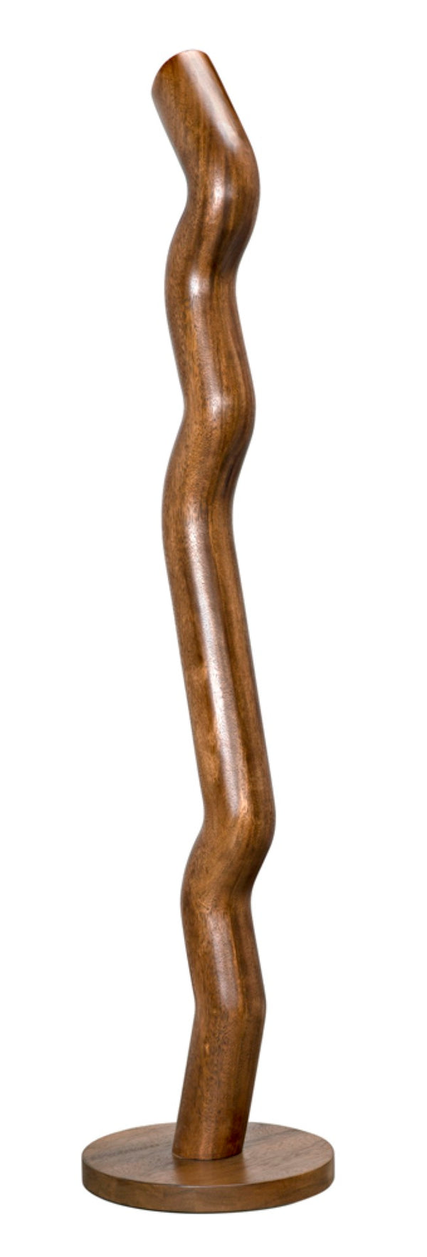 Noir Licorice Decorative Object - Tall Walnut Sculpture for Modern Elegance in Home or Office Spaces AC047