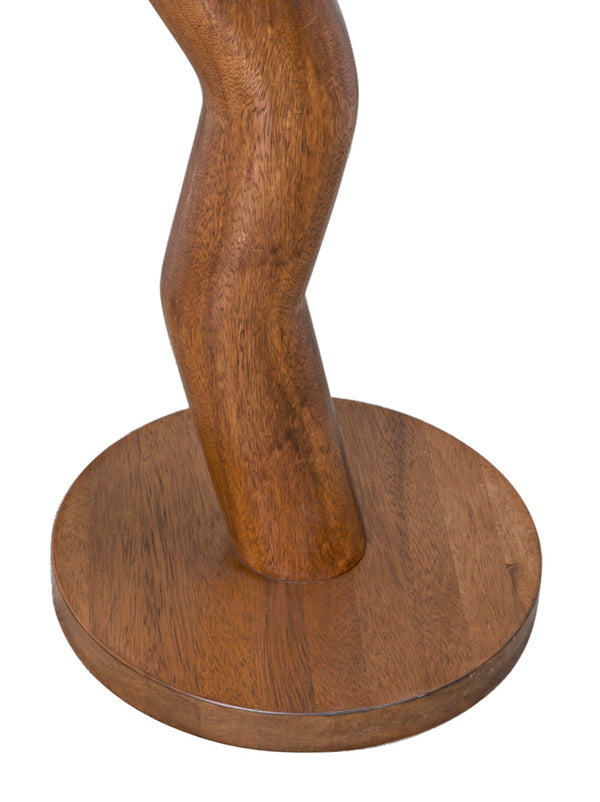 Noir Licorice Decorative Object - Tall Walnut Sculpture for Modern Elegance in Home or Office Spaces AC047