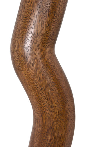 Noir Licorice Decorative Object - Tall Walnut Sculpture for Modern Elegance in Home or Office Spaces AC047