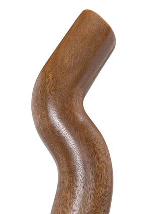 Noir Licorice Decorative Object - Tall Walnut Sculpture for Modern Elegance in Home or Office Spaces AC047