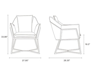 Origami Accent Chair in Fawn AC052- FN Manhattan Comfort