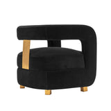 Manhattan Comfort Amirah Modern Accent Chair Black AC060-BK
