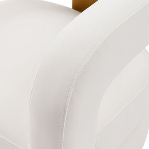 Manhattan Comfort Amirah Modern Accent Chair White AC060-WH