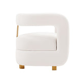 Manhattan Comfort Amirah Modern Accent Chair White AC060-WH