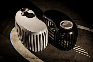 Noir 20" Round Tray - Hand-Formed Bianco Crown Marble for Elegant Decor, Serving, and Centerpiece Styling AC138-20