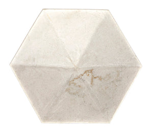 Noir Conda Tray - Hand-Formed Bianco Crown Marble Accent for Candles, Decor, and Everyday Essentials AC148