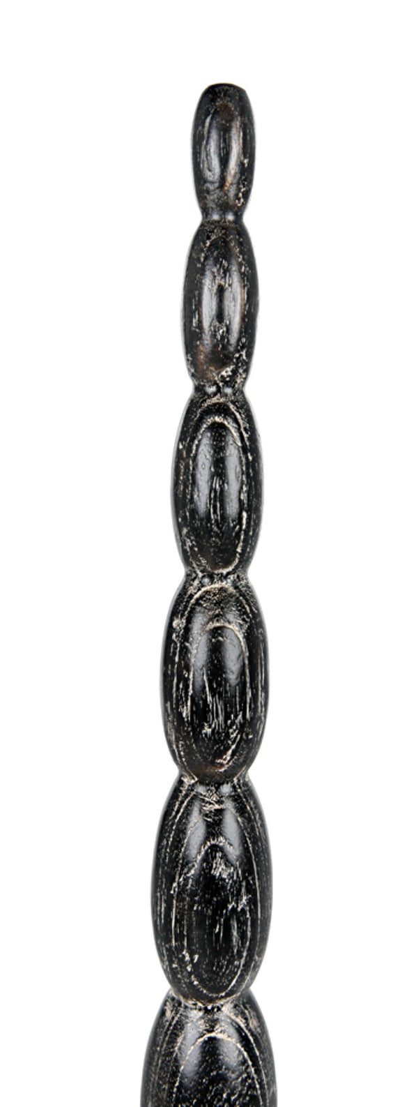 Noir Freia Sculpture in Cinder Black - Hand-Carved Mindi Wood Art for Modern Interiors & Bold Displays AC150CB