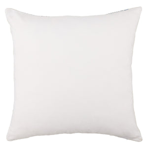 Jaipur Living Jaipur Living Parque Ticking Stripe Pet Yarn Indoor Outdoor Square Pillow Cover Blue PLC102478