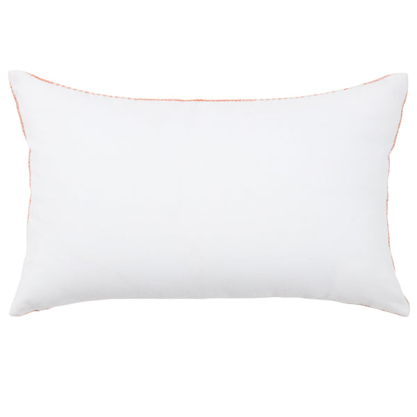 Jaipur Living Jaipur Living Carinda Stripe Lumbar Pillow Cover Indoor Outdoor Pet Coastal Accent Orange PLC102623