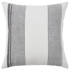 Jaipur Living Jaipur Living Parque Handmade Ticking Stripe Pet Yarn Pillow Cover for Patio Sunroom Cream PLC102624