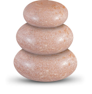 Meridian Furniture Pumpkin Form Marble Sculptural Set of Three Organic Stone Tabletop Decorative Accents Pink ACC103-Pink