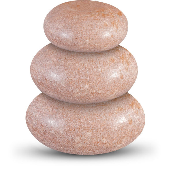 Meridian Furniture Pumpkin Form Marble Sculptural Set of Three Organic Stone Tabletop Decorative Accents Pink ACC103-Pink