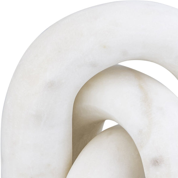 Meridian Furniture Arco Sculptural Set of Three Hand Carved Natural Stone Arch Accents for Shelf or Console White Genuine Marble ACC109-White