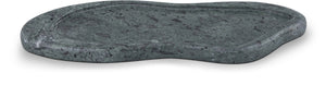 Meridian Furniture Arezzo Oval Stone Decorative Tray with Natural Veining for Vanity Console or Coffee Table Green Genuine Marble ACC112-Green