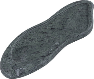 Meridian Furniture Arezzo Oval Stone Decorative Tray with Natural Veining for Vanity Console or Coffee Table Green Genuine Marble ACC112-Green