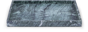 Meridian Furniture Barletta Verde Marble Rectangular Tray with Natural Veining for Styled Home Displays ACC114-Green