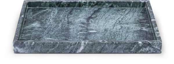 Meridian Furniture Barletta Verde Marble Rectangular Tray with Natural Veining for Styled Home Displays ACC114-Green