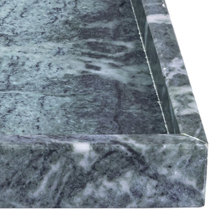Meridian Furniture Barletta Verde Marble Rectangular Tray with Natural Veining for Styled Home Displays ACC114-Green