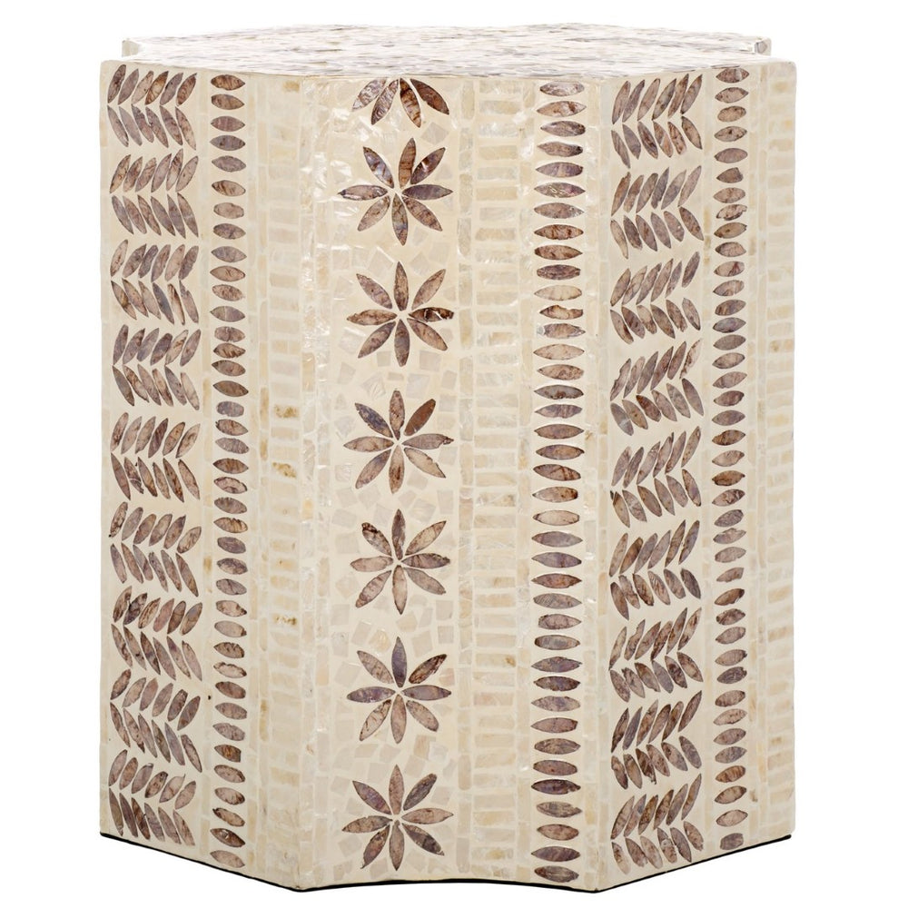 Safavieh Tuley Accent Table – Glamorous Capiz Inlay Design With Gold Accents For Chic Home Decor & Style ACC1806A