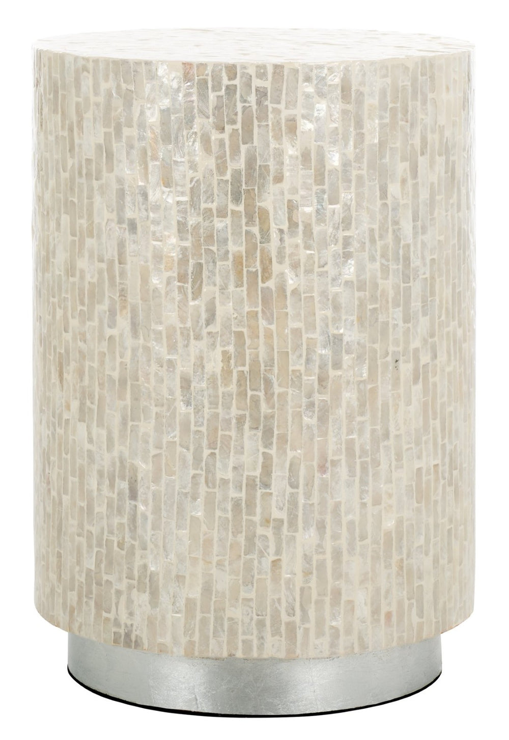 Safavieh Scarlett Round Accent Table - Elegant Capiz Shell Design, Compact Nightstand For Timeless Style ACC1808A