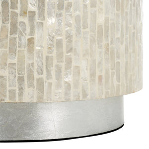 Safavieh Scarlett Round Accent Table - Elegant Capiz Shell Design, Compact Nightstand For Timeless Style ACC1808A