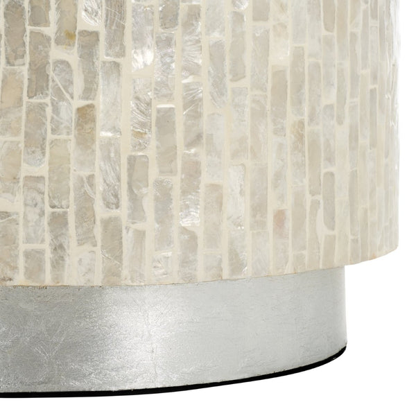 Safavieh Scarlett Round Accent Table - Elegant Capiz Shell Design, Compact Nightstand For Timeless Style ACC1808A