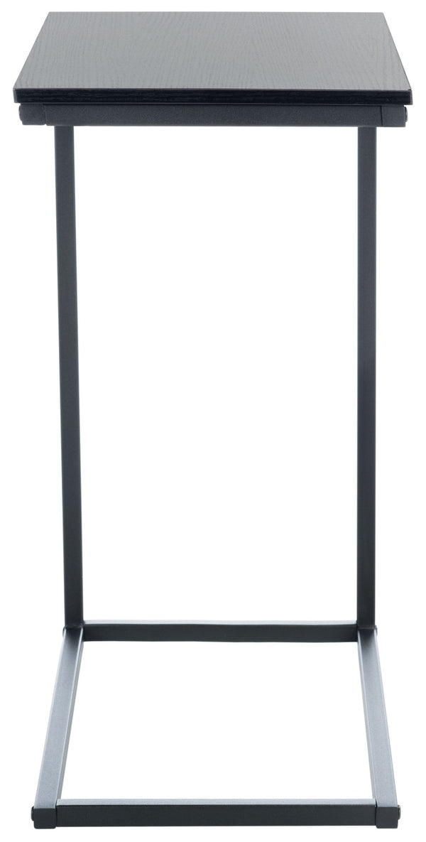 Safavieh Bodhi C-Shaped Side Table: Sleek Black Steel And Mdf Design For Modern Small-Space Living Solutions ACC2000A
