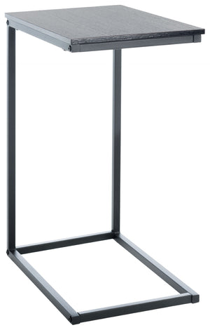 Safavieh Bodhi C-Shaped Side Table: Sleek Black Steel And Mdf Design For Modern Small-Space Living Solutions ACC2000A