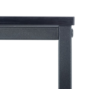 Safavieh Bodhi C-Shaped Side Table: Sleek Black Steel And Mdf Design For Modern Small-Space Living Solutions ACC2000A