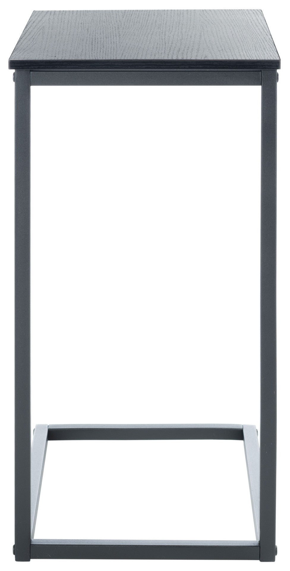 Safavieh Bodhi C-Shaped Side Table: Sleek Black Steel And Mdf Design For Modern Small-Space Living Solutions ACC2000A