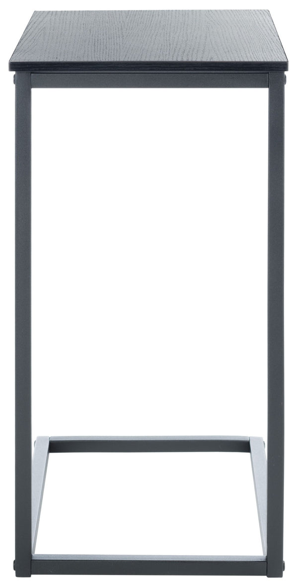 Safavieh Bodhi C-Shaped Side Table: Sleek Black Steel And Mdf Design For Modern Small-Space Living Solutions ACC2000A