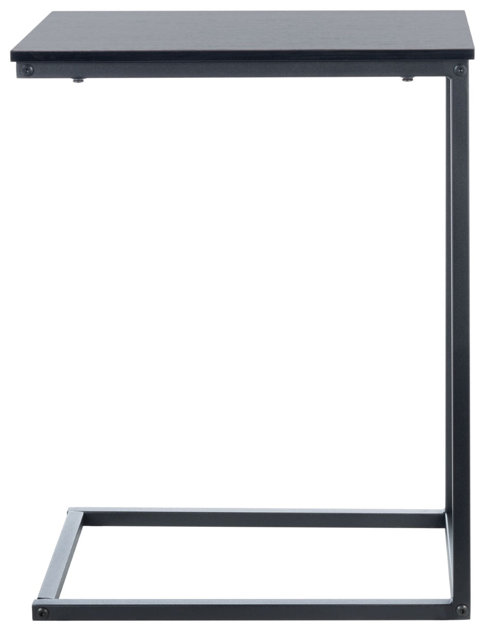 Safavieh Bodhi C-Shaped Side Table: Sleek Black Steel And Mdf Design For Modern Small-Space Living Solutions ACC2000A