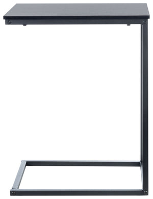 Safavieh Bodhi C-Shaped Side Table: Sleek Black Steel And Mdf Design For Modern Small-Space Living Solutions ACC2000A