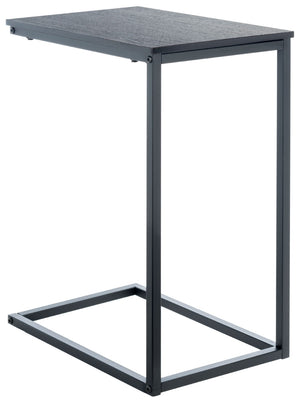 Safavieh Bodhi C-Shaped Side Table: Sleek Black Steel And Mdf Design For Modern Small-Space Living Solutions ACC2000A