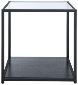 Safavieh Ackley End Table - Modern Minimalist Design With Glass Top & Lower Shelf For Stylish Storage Solutions ACC2001A
