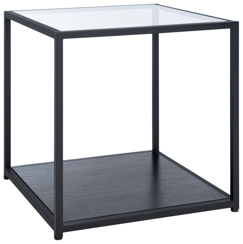 Safavieh Ackley End Table - Modern Minimalist Design With Glass Top & Lower Shelf For Stylish Storage Solutions ACC2001A