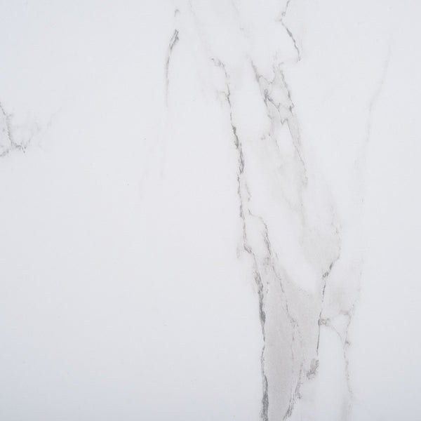 Safavieh Danez Hexagon Cane Accent Table White Faux Marble / Natural 19.7" x 17.1" x 20"