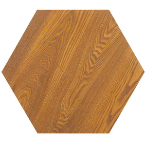 Safavieh Danez Hexagon Cane Accent Table Natural / Natural 19.7" x 17.1" x 20"