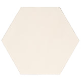 Safavieh Danez Hexagon Cane Accent Table White / Natural 19.7" x 17.1" x 20"