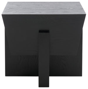 Safavieh Aishu Accent Table In Elegant Black - Durable Wood Design For Timeless Style & Versatile Use! Black Wood Acc2300a