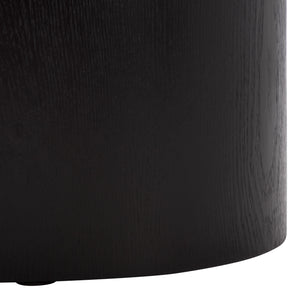 Safavieh Ekon Round End Table In Chic Black - Elevate Your Space With Sleek Sophistication & Style! Black Mdf With Ash Veneer Acc2301a