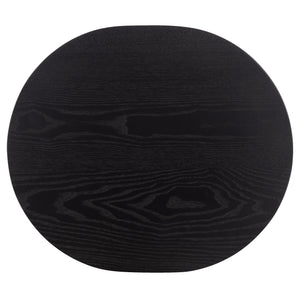 Safavieh Ekon Round End Table In Chic Black - Elevate Your Space With Sleek Sophistication & Style! Black Mdf With Ash Veneer Acc2301a