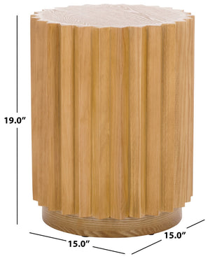 Safavieh Arashi End Table – Exquisite Wood Craftsmanship For Stylish Home Decor And Practical Everyday Use Natural Wood Acc2302a