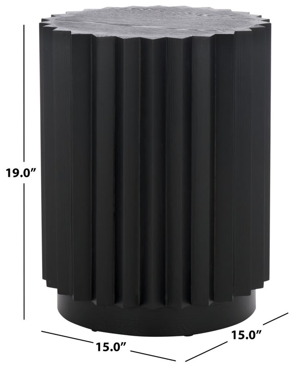 Safavieh Arashi End Table – Exquisite Wood Craftsmanship For Stylish Home Decor And Practical Everyday Use Black Wood Acc2302b